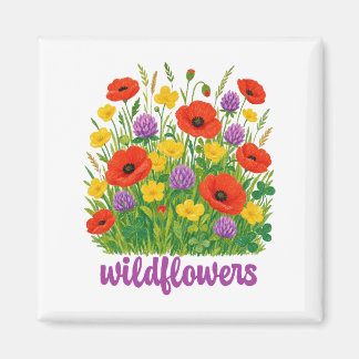Aimant fleurs sauvages