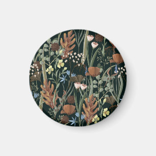 Aimant Fleurs sauvages et séchées Motif.