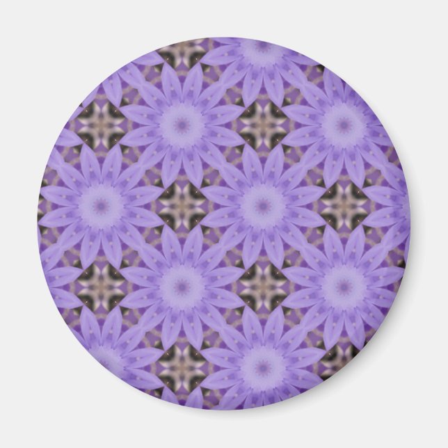 Aimant Fleurs violettes (Devant)