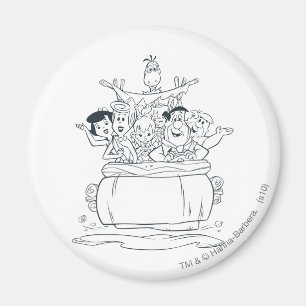 Aimant Flintstones Families1