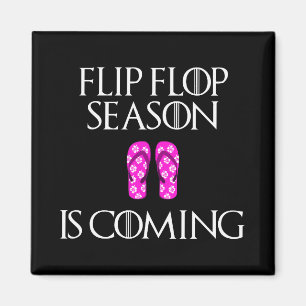 Aimant Flip Flop Saison est à venir