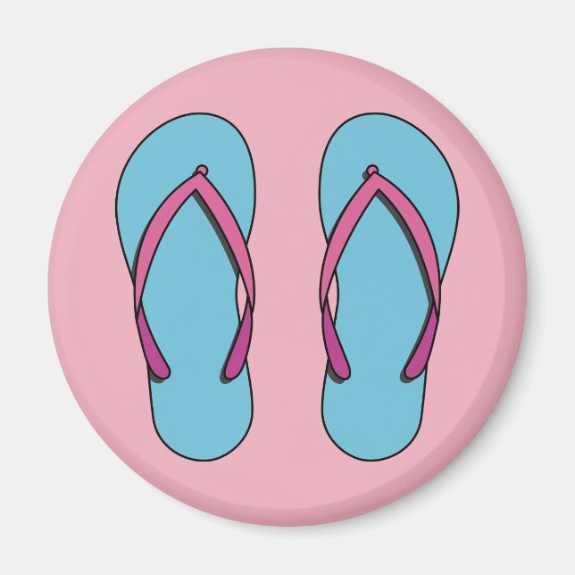Aimant Flip Flops de plage (Devant)