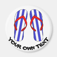 Flip Flops Plage Sandales Texte Personnalisé