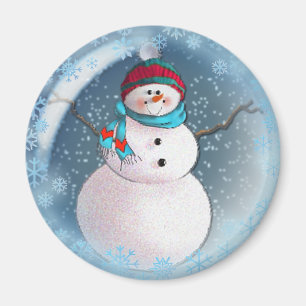 Aimant FLOCONS DE NEIGE de la BULLE 3 de BONHOMME DE