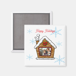 Aimant Flocons de neige de maison en pain d'épices person