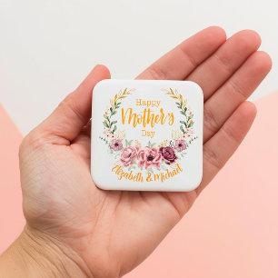 Aimant floral personnalisé pour la fête des mères