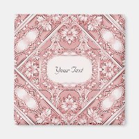 Aimant floral rose