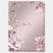 Aimant floral rose délicat