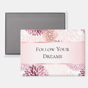 Aimant Flore rose Chic élégant