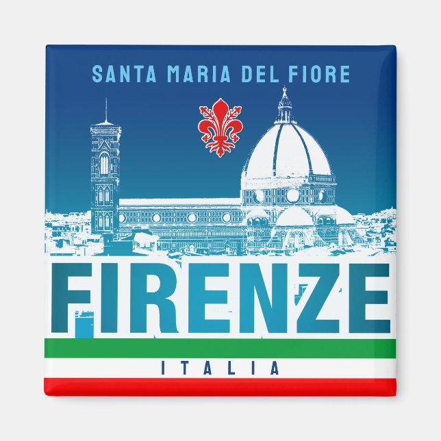 Aimant Florence, Italie - Père Noël Maria del Fiore Magne (Devant)