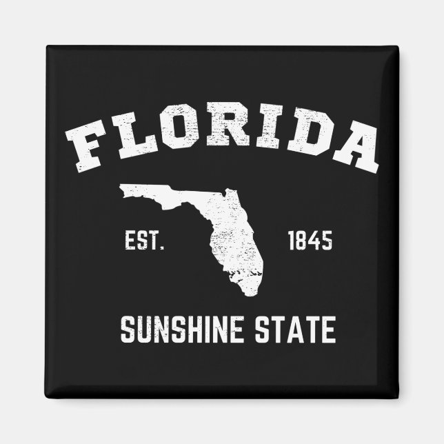 Aimant Floride Est 1845 Sunshine State (Devant)