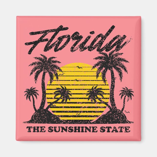 Aimant Floride L'État Sunshine (Devant)