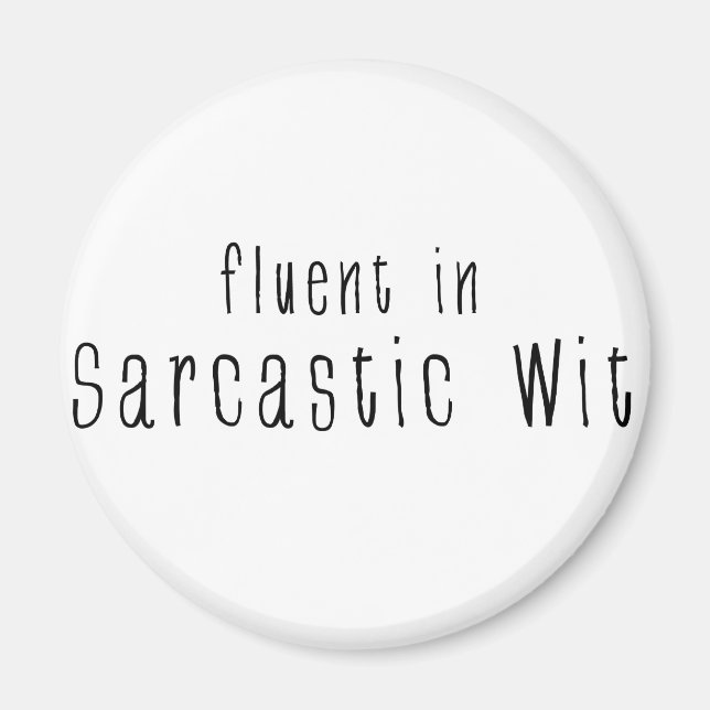 Aimant Fluent En Sarcastique Avec (Devant)