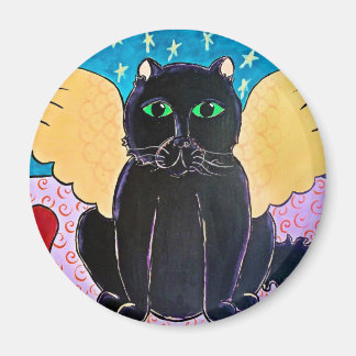 Aimant Fluffy Angel Chat