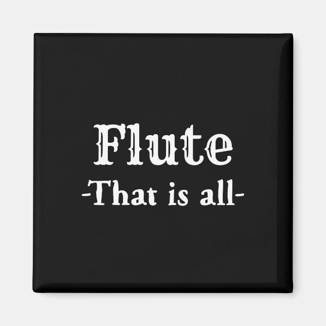 Aimant Flûte Qui Est Toute Musique Drôle (Devant)