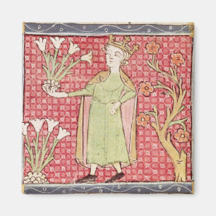 Aimant Fol.58v avril : Fleurs de cueillette