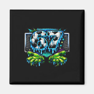 Aimant Football 67 Six Seven Drôle Gen Alpha Meme Drip _4