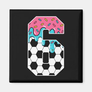Aimant Football 6 ans crème glacée goutte jeunesse 6e ann