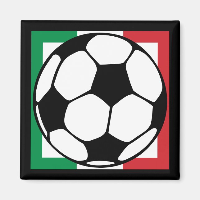 Aimant football. carré italien. (Devant)
