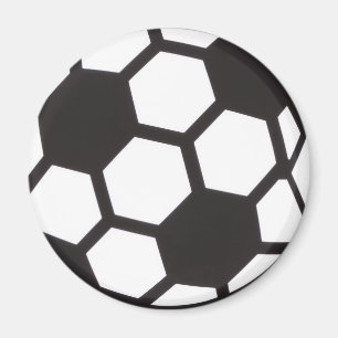 Aimant Football Noir & Blanc