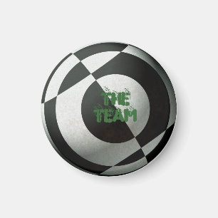 Aimant Football noir et blanc