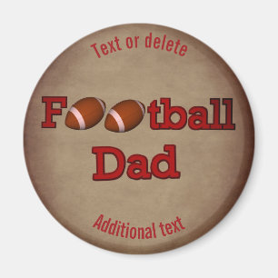 Aimant Football Papa mignon Personnalisé