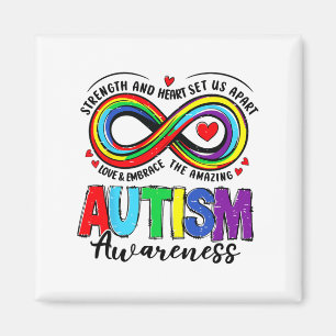 Aimant Force De sensibilisation sur l'autisme Et Coeur No