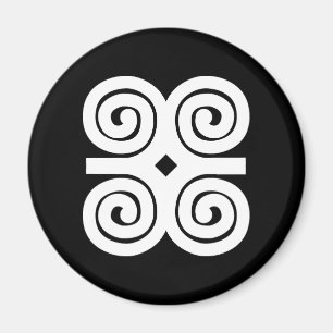 Aimant Force des Dwennimmen   Symbole Adinkra Humilité
