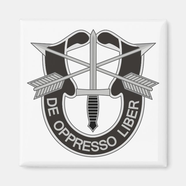Aimant Forces spéciales SF De Oppresso Liber (Devant)