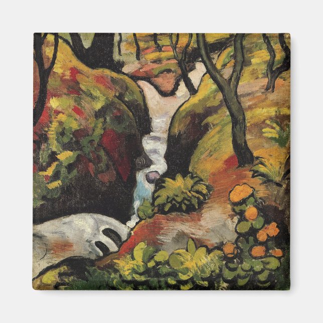 Aimant Forest Brook par August Macke Expressionnisme Vint (Devant)