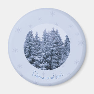 Aimant Forêt hivernale magique -