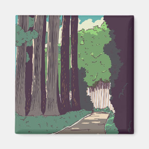 Aimant Forêt japonaise