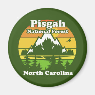 Aimant Forêt nationale de Pisgah vintage Caroline du Nord