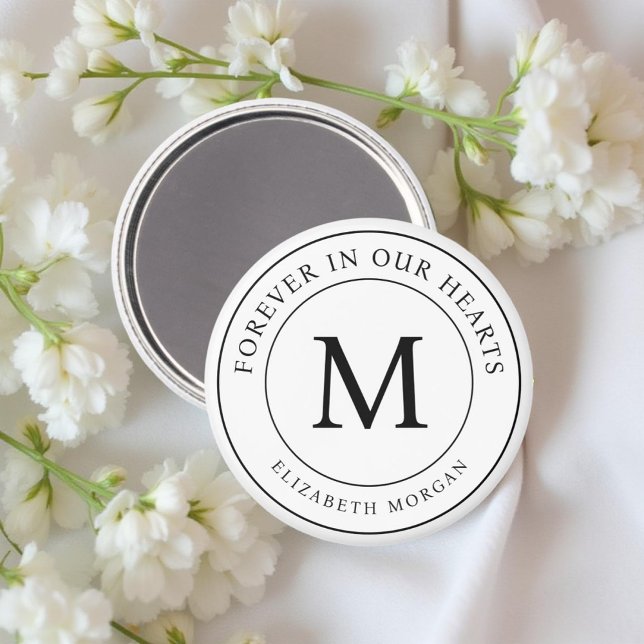 Aimant Forever in our Heart Funeral Memorial Modern (Créateur téléchargé)