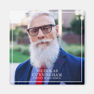 Aimant Forever In Our Hearts Photo Memorial Keepsaké