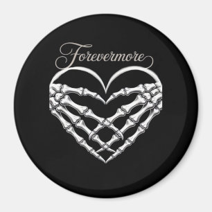 Aimant Forevermore Squelette Mains Coeur Romance gothique