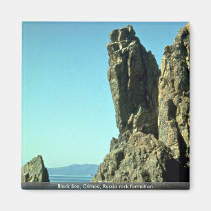 Aimant Formation de roche de la Mer Noire, Crimée, Russi