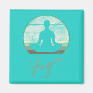 Aimant Formation Yoga Conception Vintage Méditation Ou Pi