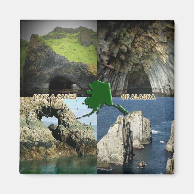 Aimant Formations et grottes rocheuses en Alaska Collage (Devant)
