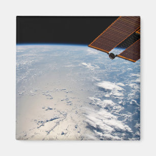 Aimant Formations Nuageuses Autour Du Soleil Au Large Du 