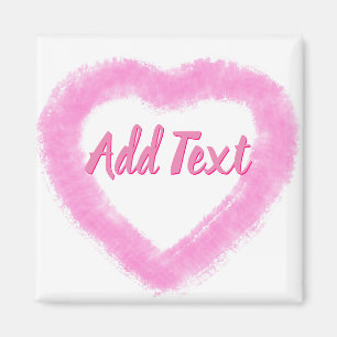 Aimant Forme de coeur de couleur rose délicate