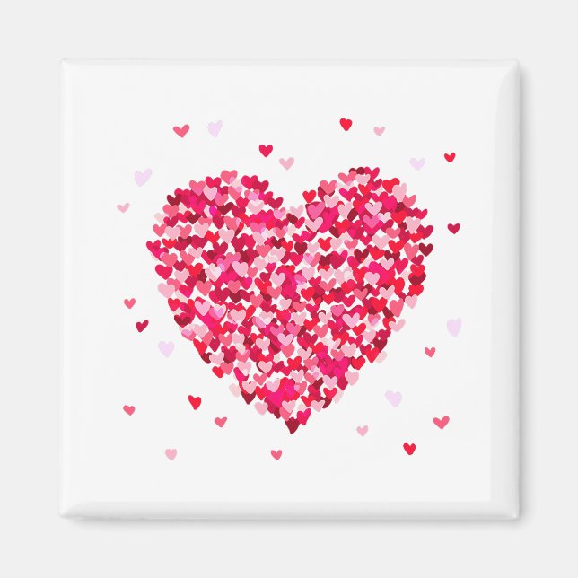 Aimant Forme de coeur Valentines Jour Amour Cadeau (Devant)