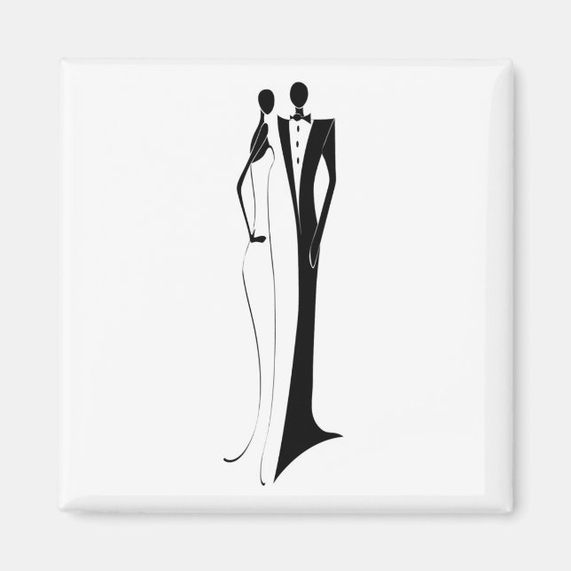 Aimant Forme de réception para la novia y el novio (Devant)