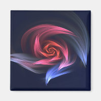 Forme De Vortex Abstrait Rouge Et Bleu