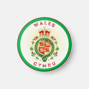 Aimant Forme du cercle d'insigne royal du Pays de Galles