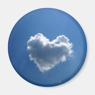 Aimant Forme nuageuse d'un coeur