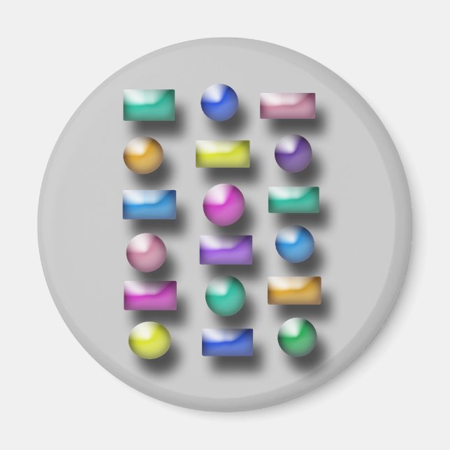 Aimant - Formes 3D (Devant)