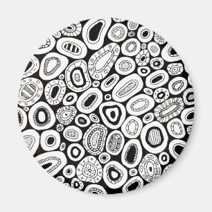 Aimant Formes Blobby Aléatoires Art Abstrait