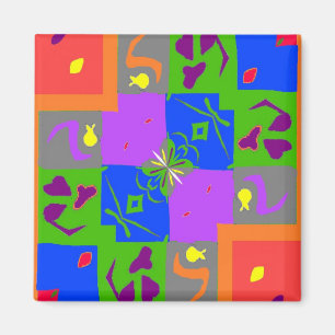 Aimant Formes de style de Matisse
