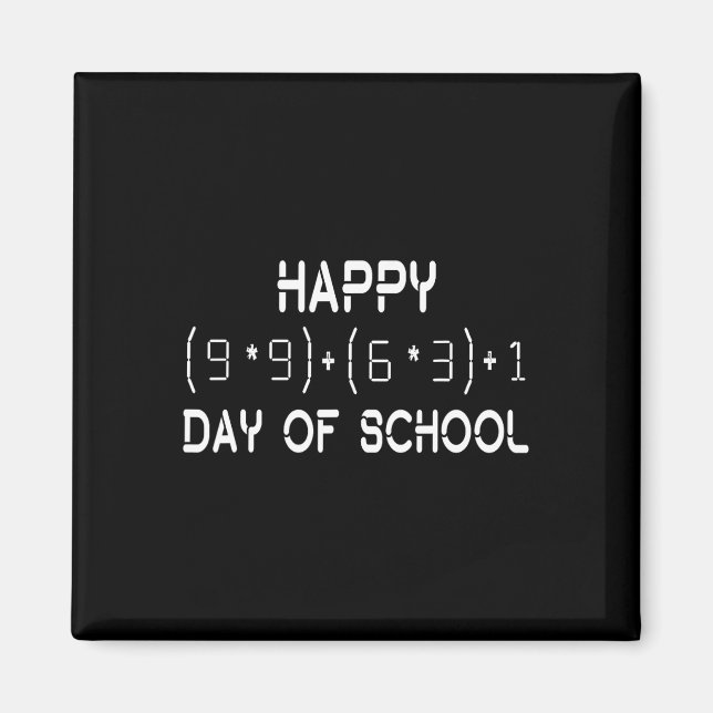 Aimant Formule Math 100 Jours De L'École Math Professeur  (Devant)